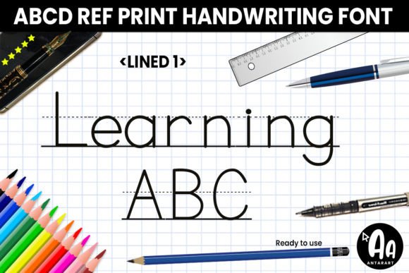 Abcd Ref Lined1: The Ultimate Display Font for Educational Marketing