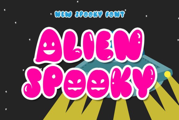 Alien Spooky: A Fun Bubbly Display Font for Makers