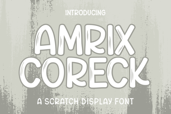 Amrix Coreck: A Bold Display Font for Branding