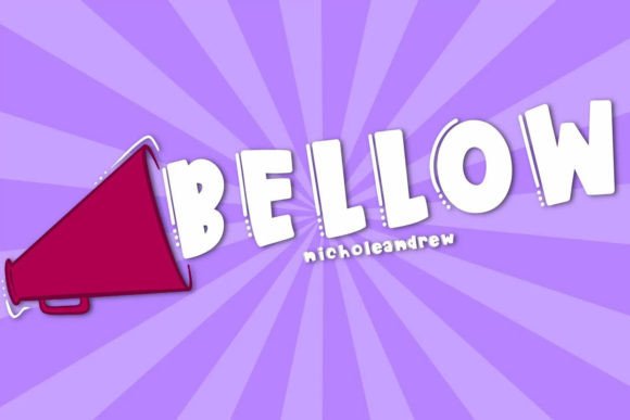 Bellow: A Bold Handwritten Display Font for Editors