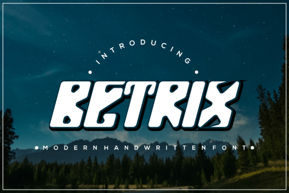 Betrix: A Modern Display Font for Elegant Branding