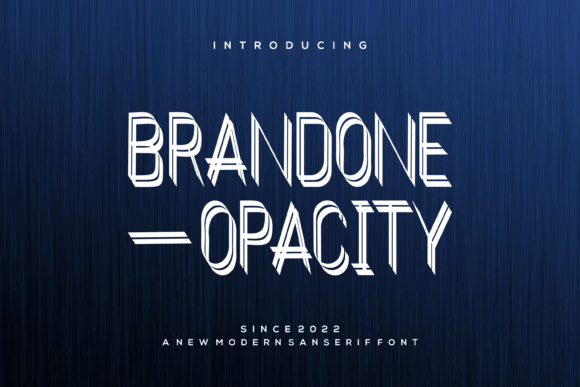 Brandone Opacity: The Modern Typeface for Crafters