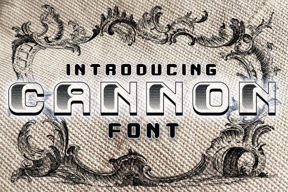 Cannon: The 3D Retro Display Font for Makers