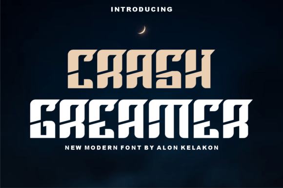 Crash Greamer: The Ultimate Modern Techno Display Font