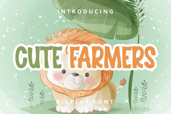 Cute Farmers Font for Playful Campaign Design