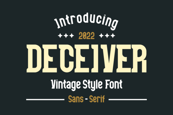 Deceiver: A Vintage Display Font for Modern Web Layouts