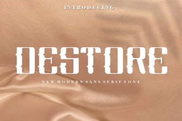 Destore: A Bold Display Font for Modern Web Design