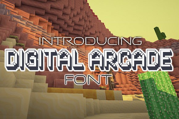 Digital Arcade: The Ultimate 3D Display Typeface for Marketers