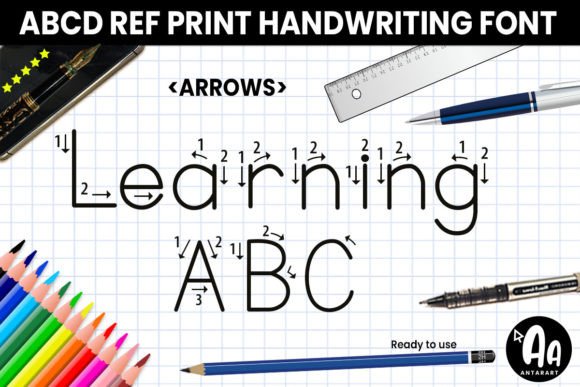 Elevate Editorial Layouts with Abcd Ref Arrows Typeface