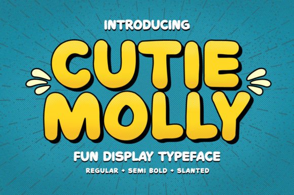 Elevate Web Design with the Cutie Molly Display Typeface