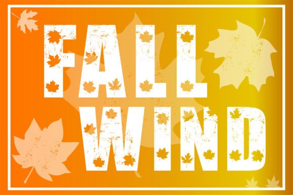 Elevate Web Design with the Fall Wind Display Typeface