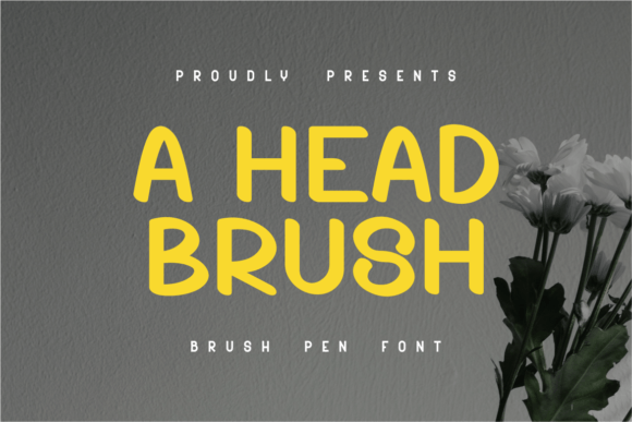 Elevate Your Crafts with A Head Brush Typeface