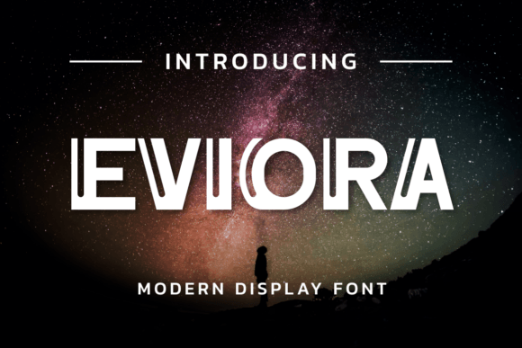 Eviora: A Cool Display Font for Modern Editorial Design