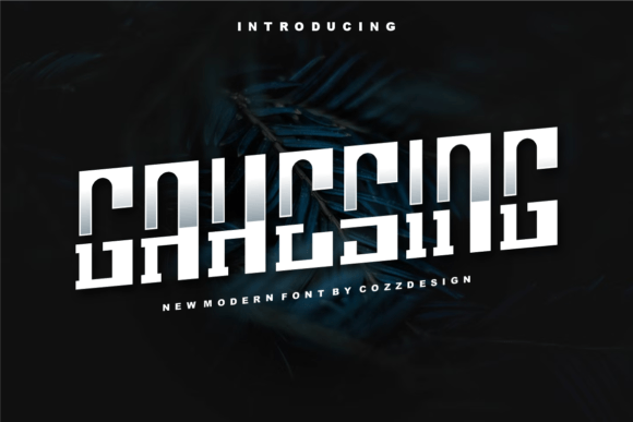 Gahesing: A Modern Display Font for Bold Maker Brands