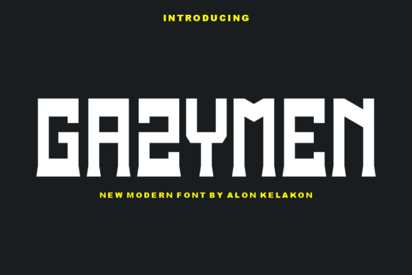Gazymen: A Modern Display Font for Bold Branding