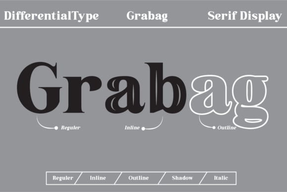 Grabag: A Bold Vintage Display Font for Web Headers