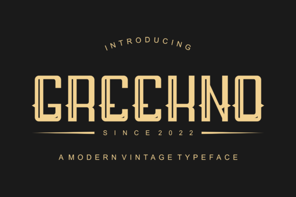 Greekno: A Modern Display Font for Editorial Impact