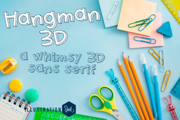 Hangman 3d: A Quirky Display Font for Web Headers