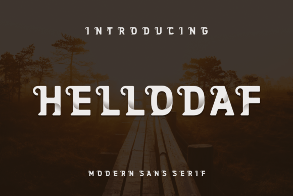 Hellodaf: A Modern Display Font for Bold Editorial Design