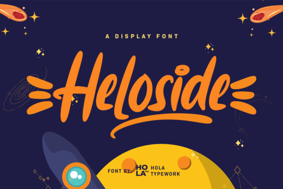 Heloside: A Playful Display Font for Bold Branding