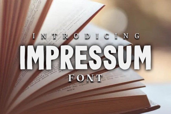 Impressum: The Neat Display Font for Handmade Brands
