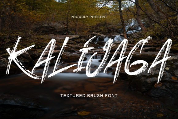 Kalijaga: A Modern Textured Display Font for Web Design