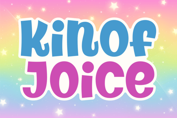 Kinof Joice: A Chunky Display Font for Bold Branding