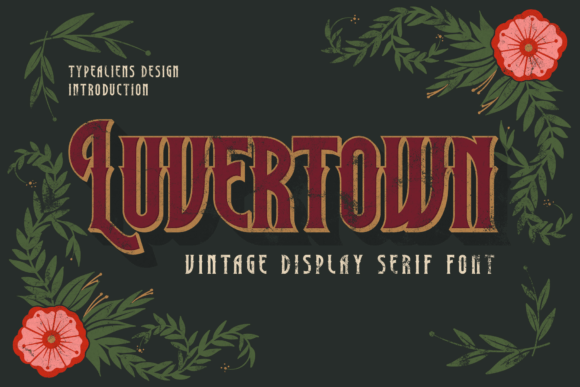 Luvertown: A Stylish Display Font for Elegant Branding