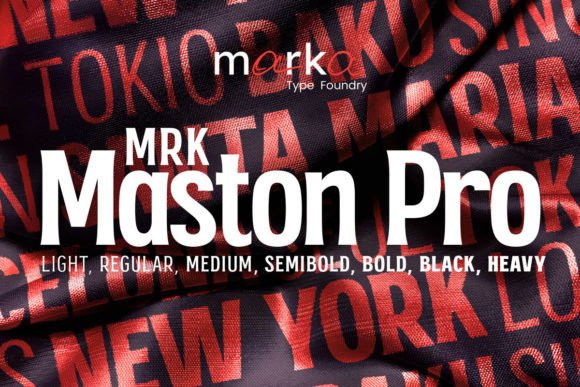 Maston Pro: A Bold Vintage Display Font for Makers