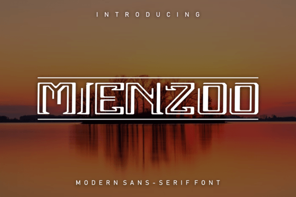 Mienzoo: A Modern Display Font for Digital Branding