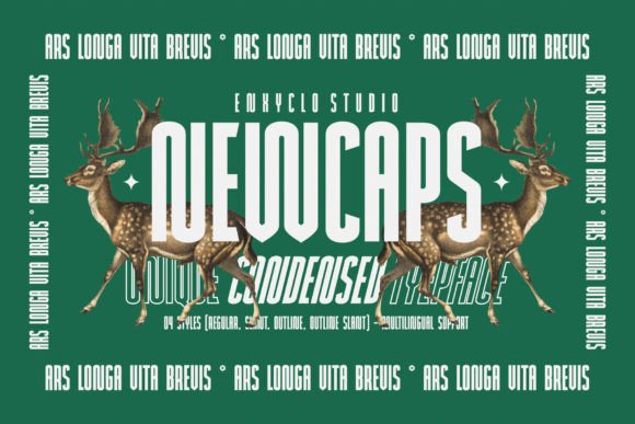 Newcaps: A Bold Display Font for Modern Editorial Design