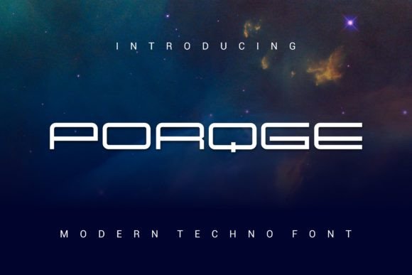 Porqge: A Modern Display Font for Polished Branding