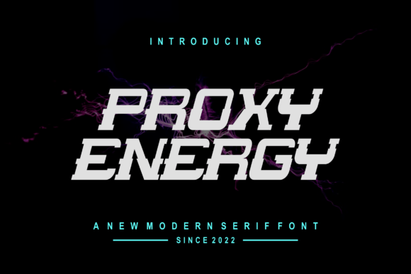 Proxyenergy: A Cool Display Font for Modern Branding