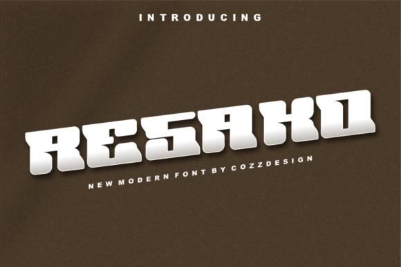 Resako: A Modern Display Font for Memorable Brands