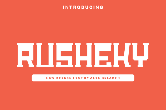 Rusheky Display Font Review for Makers and Sellers