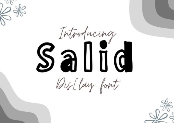 Salid: A Unique Display Font for Makers and Sellers