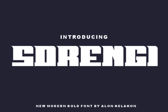 Sorengi: A Bold Display Font for Modern Brands
