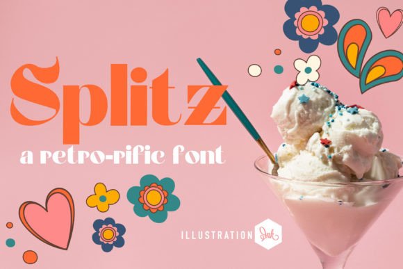 Splitz: The Retro Display Font for Memorable Brands