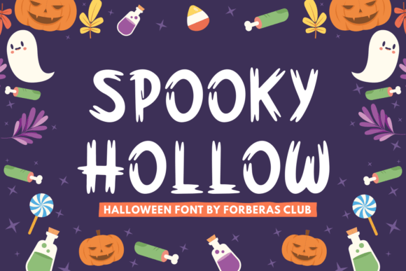 Spooky Hollow: A Display Font for Halloween Editorial Design