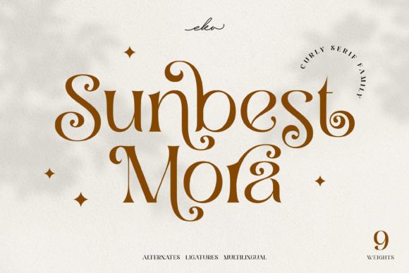 Sunbest Mora: A Modern Display Font for Bold Branding