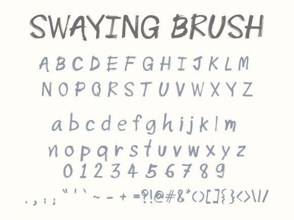 Swaying Brush: The Playful Display Font for Bold Campaigns