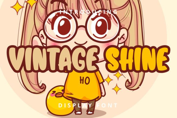 Vintage Shine: The Friendly Display Font for Small Business Branding