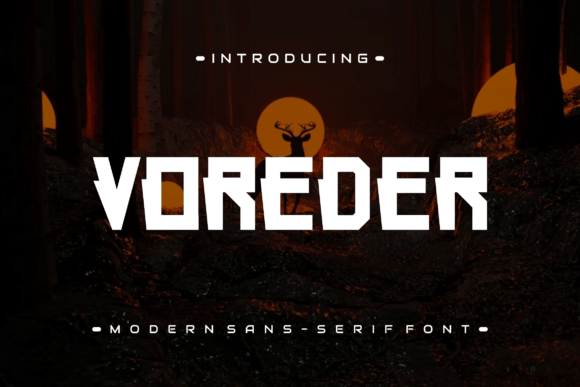Voreder: The Modern Display Font for Bold Branding